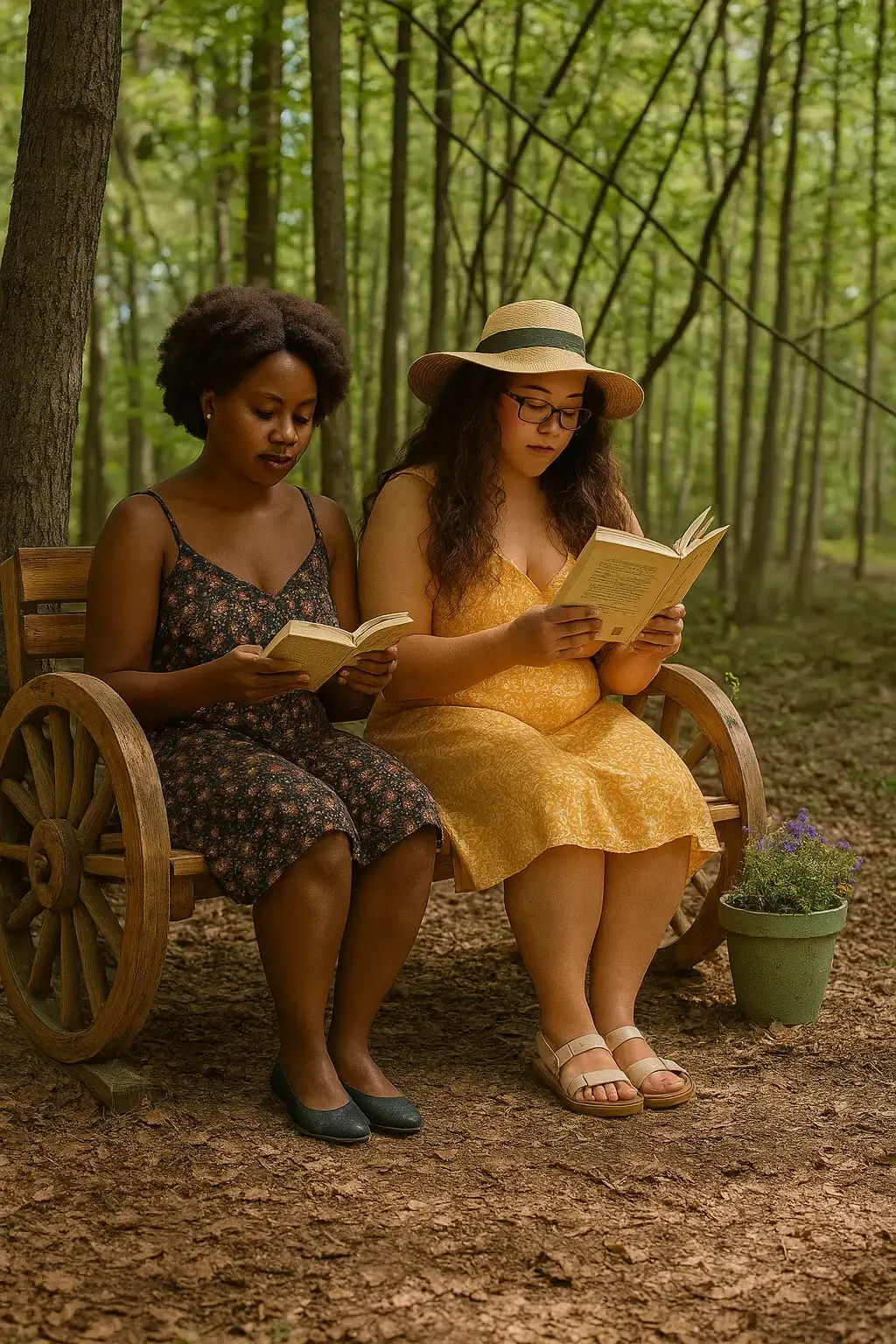 Personas leyendo en un ambiente tranquilo, en torno a la lectura compartida.